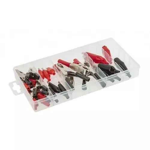 Hogert Technik 28 Pcs Electrical Clip Assortment Set with 2 mm to 4 mm Diameter and 6 Sizes, HT8G517
