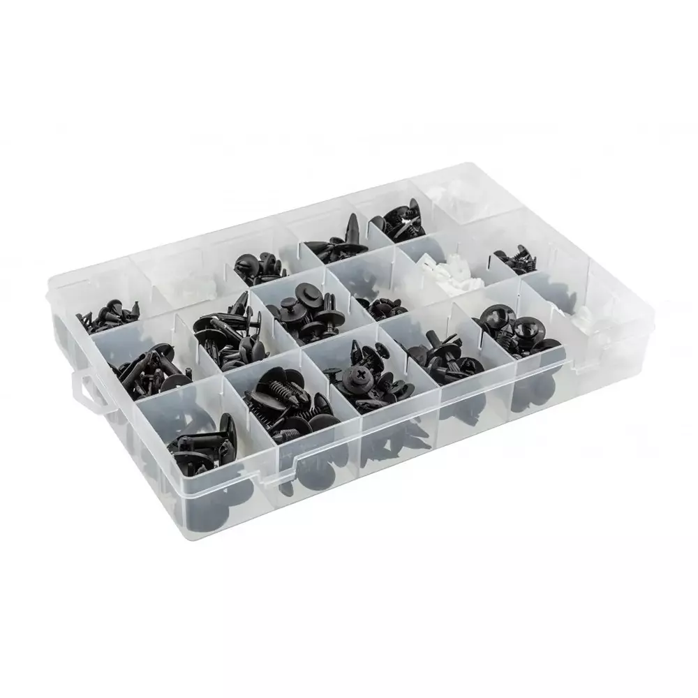 Hogert Technik 415 Pcs Trim Clips Assortment Set for Bodywork, Finishing Work in Ford Cars, HT8G558