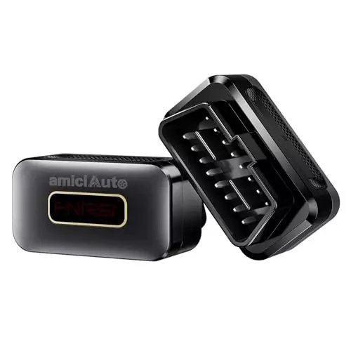 amiciAuto OBD2 Scanner Bluetooth 5.1 Full System Car Diagnostic Tool 12 Functions Android iOS, 1xOBD-READER