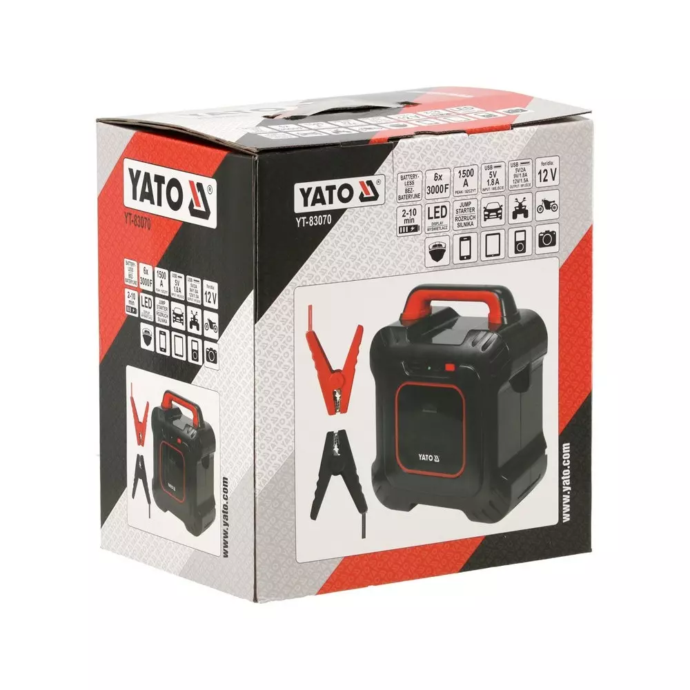 yato-jump-starter-ultra-capacitor-digital-led-display-40-to-65c-working-temperature-and-usb-type-c-12-v-car-charger-yt-83070
