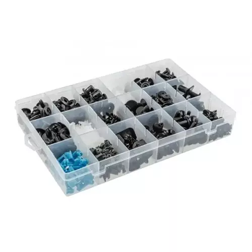 Hogert Technik 475 Pcs Trim Clips Assortment Set for Bodywork, Finishing Work in Mazda Cars, HT8G556
