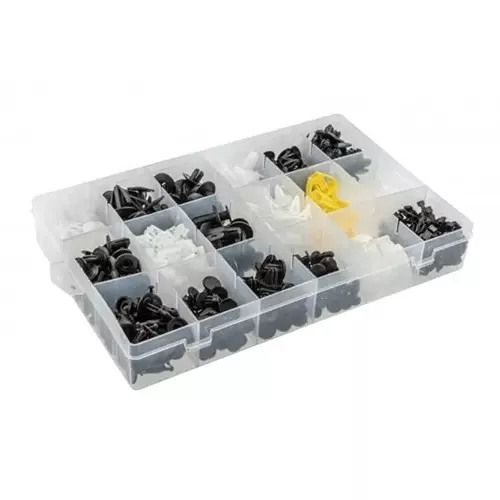 Hogert Technik 418 Pcs Trim Clips Assortment Set for Bodywork, Finishing Work in Honda Cars, HT8G555