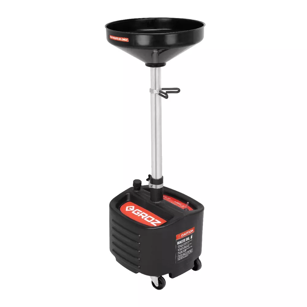 Groz Waste Oil Drain Polyethylene 30 L Tank and 13 L Bowl Capacity, WOD/P/8G
