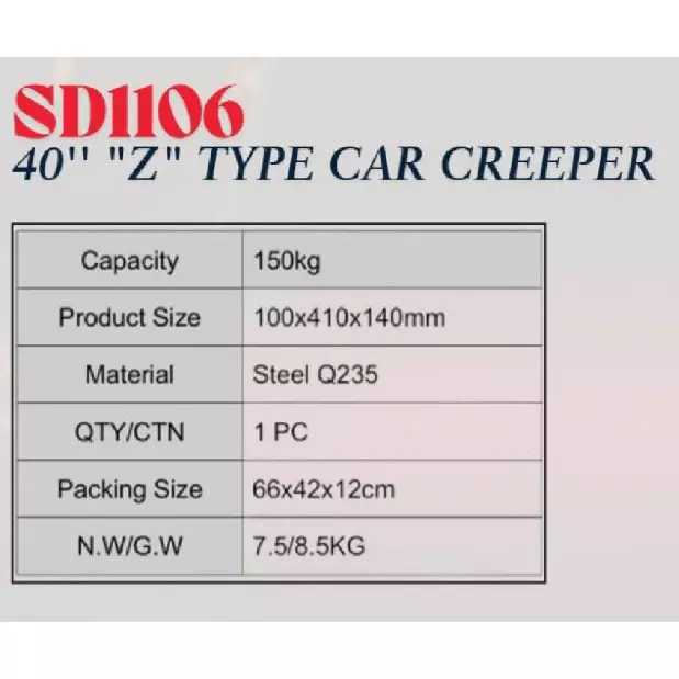 age-tech-car-creeper-z-type-q235-steel-body-150-kg-capacity-and-size-40-inch-1016-cm-sd1106
