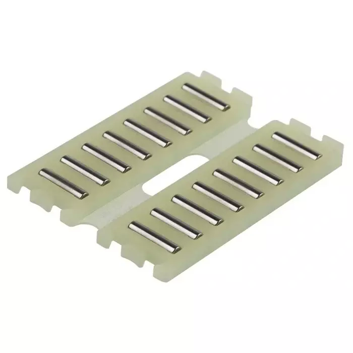 INA Double Flat Cage Assembly for Needle Rollers, 8 rollers per cage, 2.5 mm roller diameter, FF2535-ZW-0-2