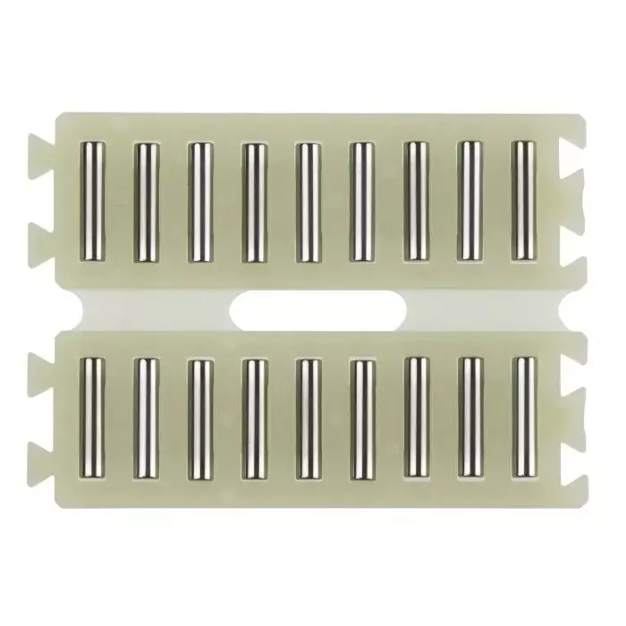 INA Double Flat Cage Assembly for Needle Rollers, 9 rollers per cage, 3 mm roller diameter, FF3045-ZW-0-2