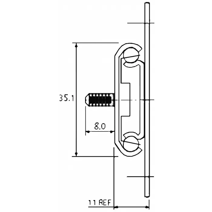 Accuride Mild Steel Linear Slides, 835 mm Stroke Length, DZ0115-0090RS