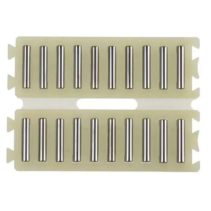 INA Double Flat Cage Assembly for Needle Rollers, 10 rollers per cage, 3.5 mm roller diameter, FF3555-ZW-0-2
