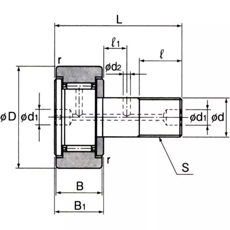 thk-cf-type-cam-follower-12-mm-dimension-b-cf10-1uu