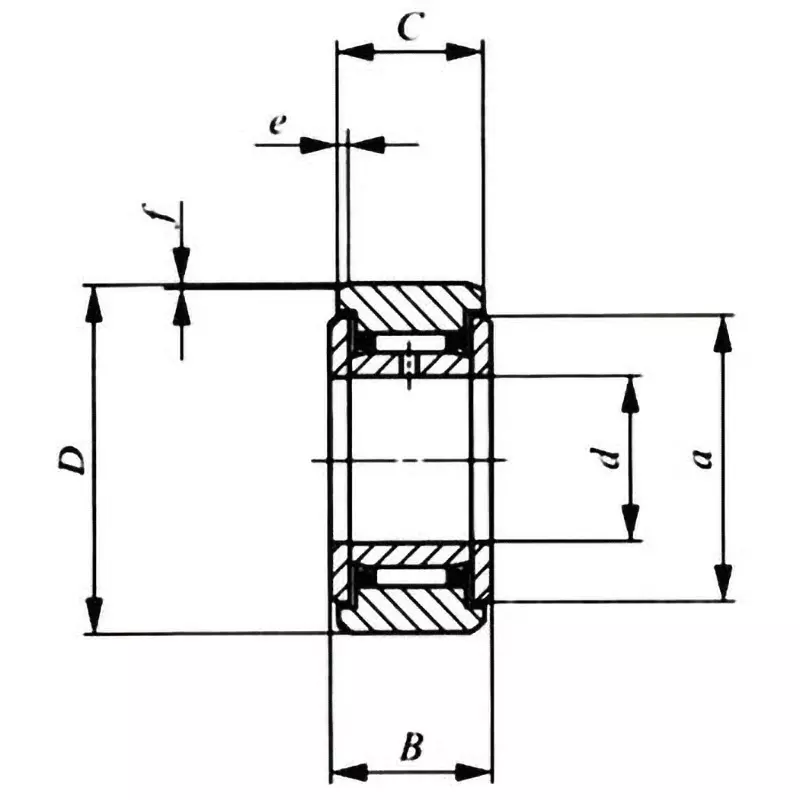iko-separated-roller-follower-nast-zz-shielded-type-with-inner-ring-cylindrical-outer-ring-45x85-mm-diamater-nast45zz