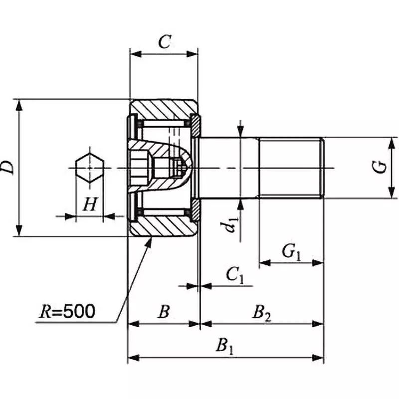 iko-standard-cam-follower-cf-b-with-cage-stainless-steel-10-mm-outer-diameter-and-7-mm-width-cf3fbuur