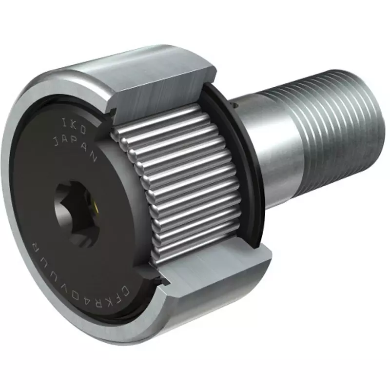 IKO Stud With Hexagonal Holes On Both Ends Cam Follower CFKR-V (Full Roller) M20x1.5 mm G Dimension, CFKR52VR