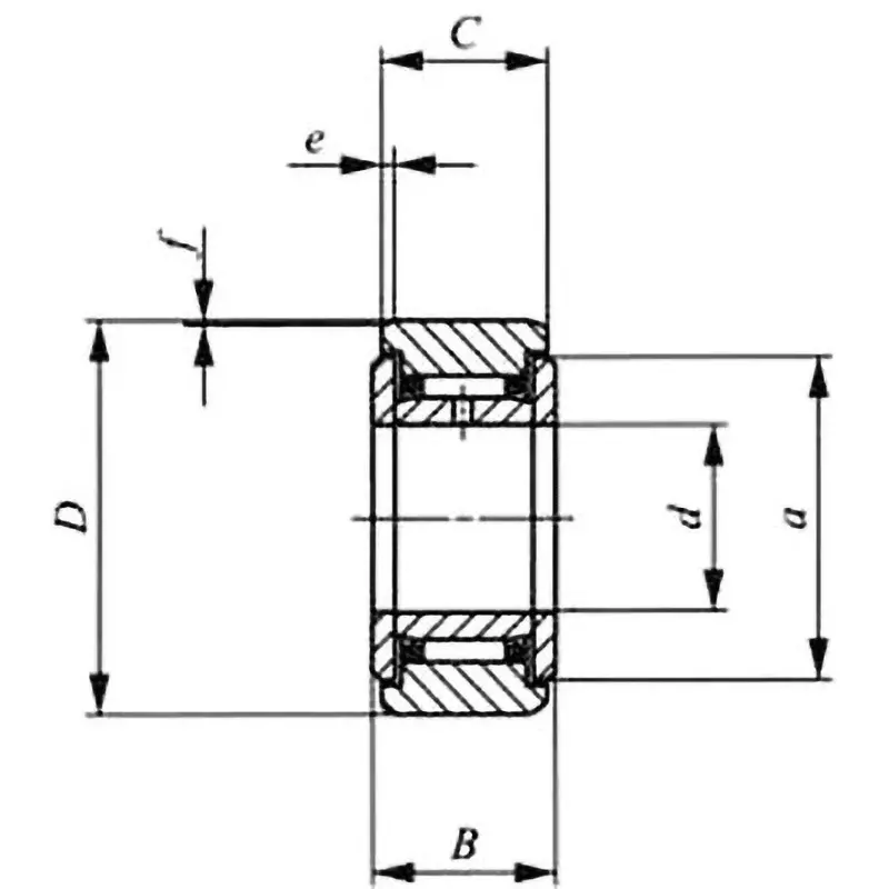 IKO Separable Roller Followers RNAST / NAST 35x72 mm Diamater, NAST35ZZR