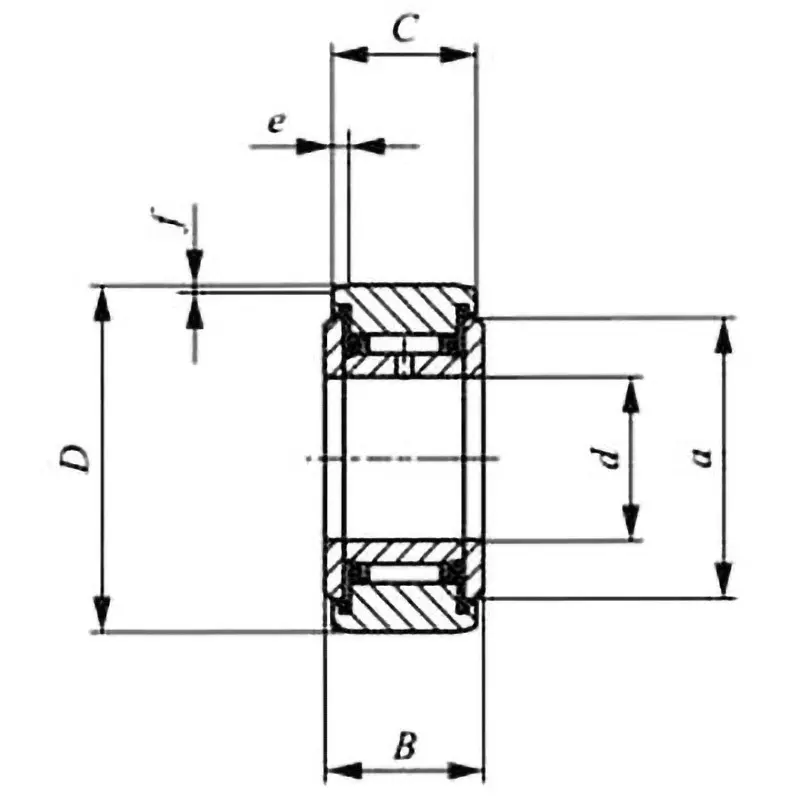 IKO Separable Roller Followers RNAST / NAST 17x40 mm Diamater, NAST17ZZUUR