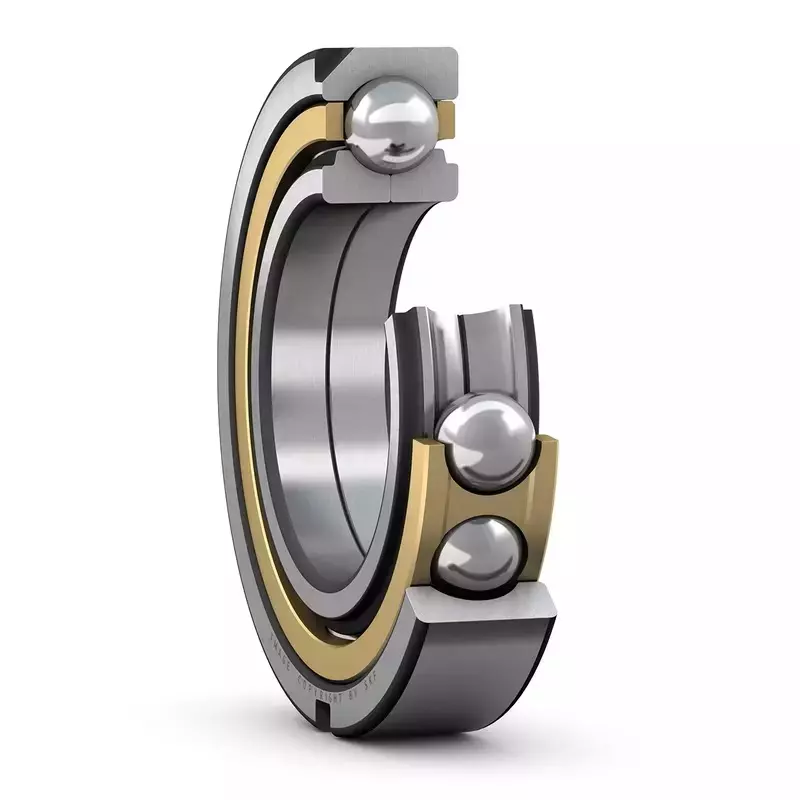 SKF Imported Single Row Angular Contact Ball Bearing, Inner Dia 60 mm, Outer Dia 130 mm, Width 31 mm, 7312BECCM