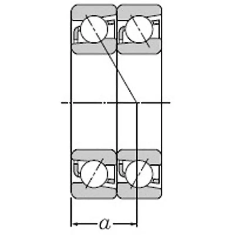 NTN Angular Contact Ball Bearing +7000 Type 12x28 mm Diameter, 7001DT