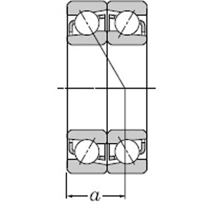 NTN Angular Contact Ball Bearing +7000 Type 180x280 mm Diameter, 7036DF