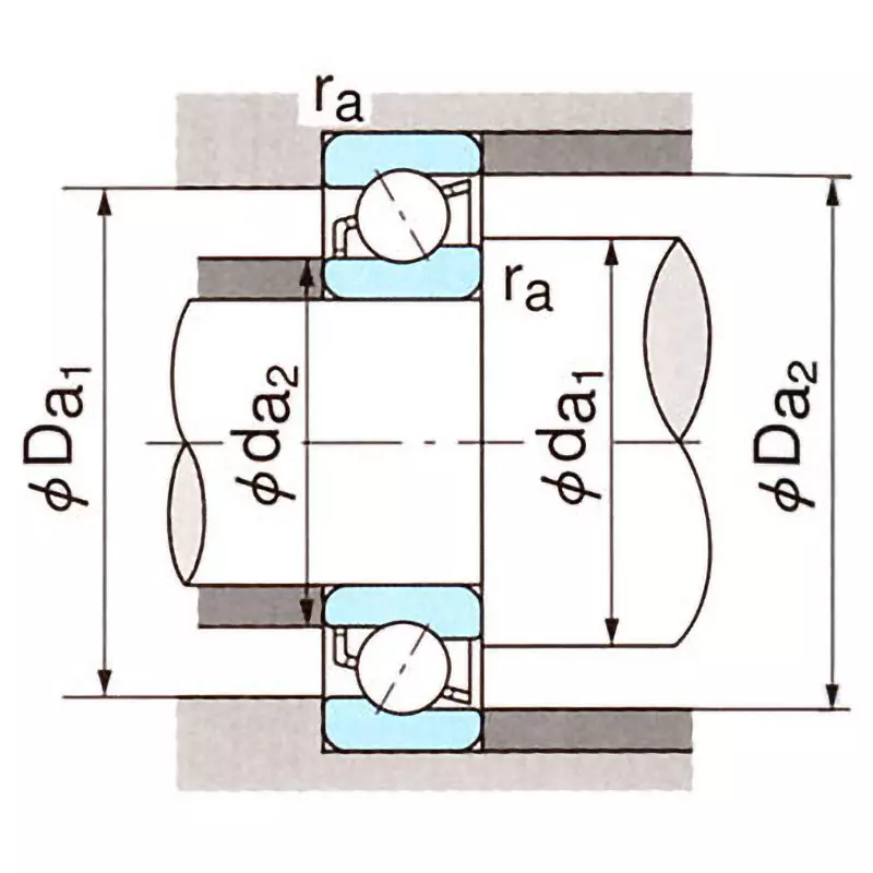 nachi-single-row-angular-contact-ball-bearings-model-7300-55x120-mm-diameter-and-29-mm-width-b-7311