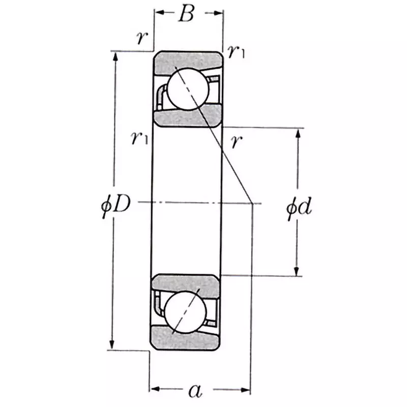 Buy NTN Angular Contact Ball Bearing No. 7200 Series 130x230 mm ...