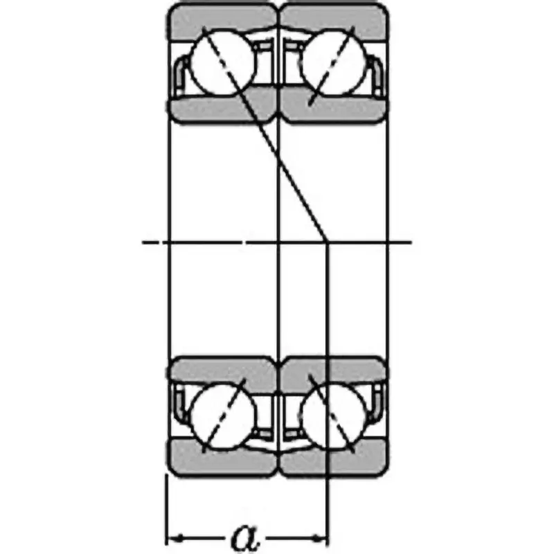 ntn-matched-angular-contact-ball-bearing-7200-series-df-50x90-mm-diameter-and-40-mm-width-b-7210bdf