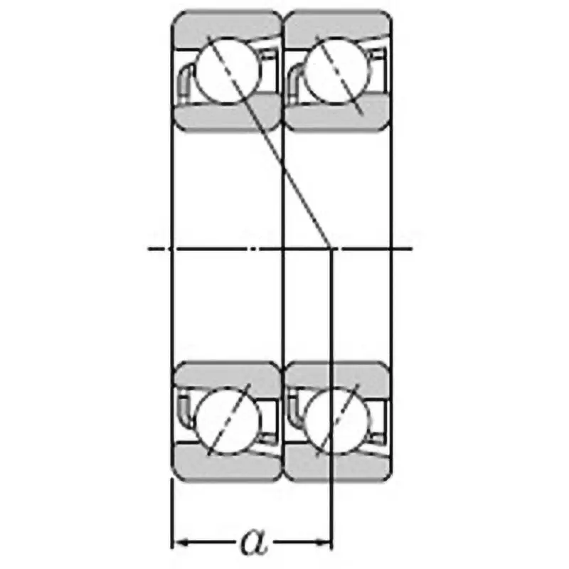 NTN Angular Contact Ball Bearing +7300 Type 85x180 mm Diameter, 7317BDT