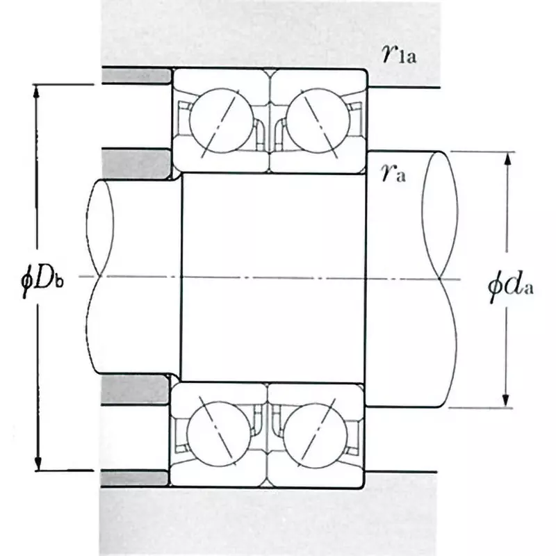 ntn-matched-angular-contact-ball-bearing-7200-series-db-30x62-mm-diameter-and-16-mm-width-b-7206db