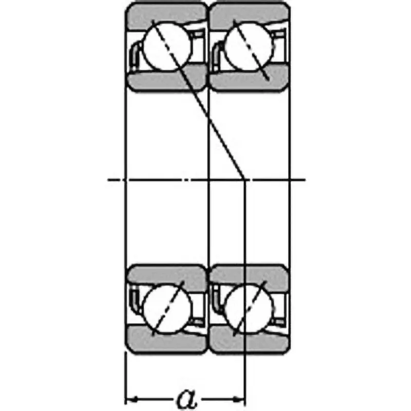 ntn-combination-angular-contact-ball-bearings-7300-series-dt-50x110-mm-diameter-and-54-mm-width-b-7310bdt