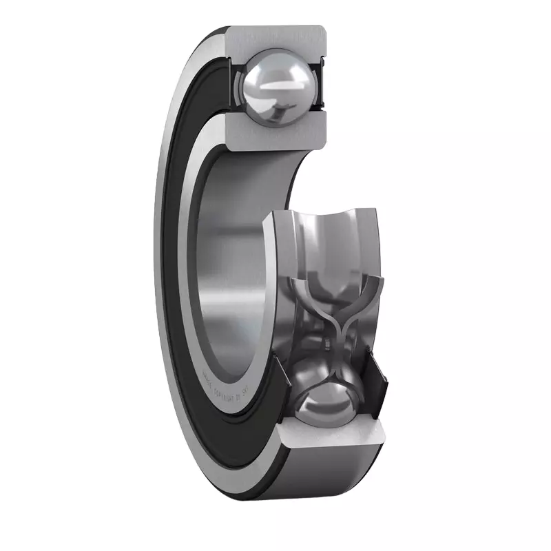 SKF Imported Deep Groove Ball Bearing, Inner Dia 30 mm, Outer Dia 55 mm, Width 13 mm, 6006-RS1