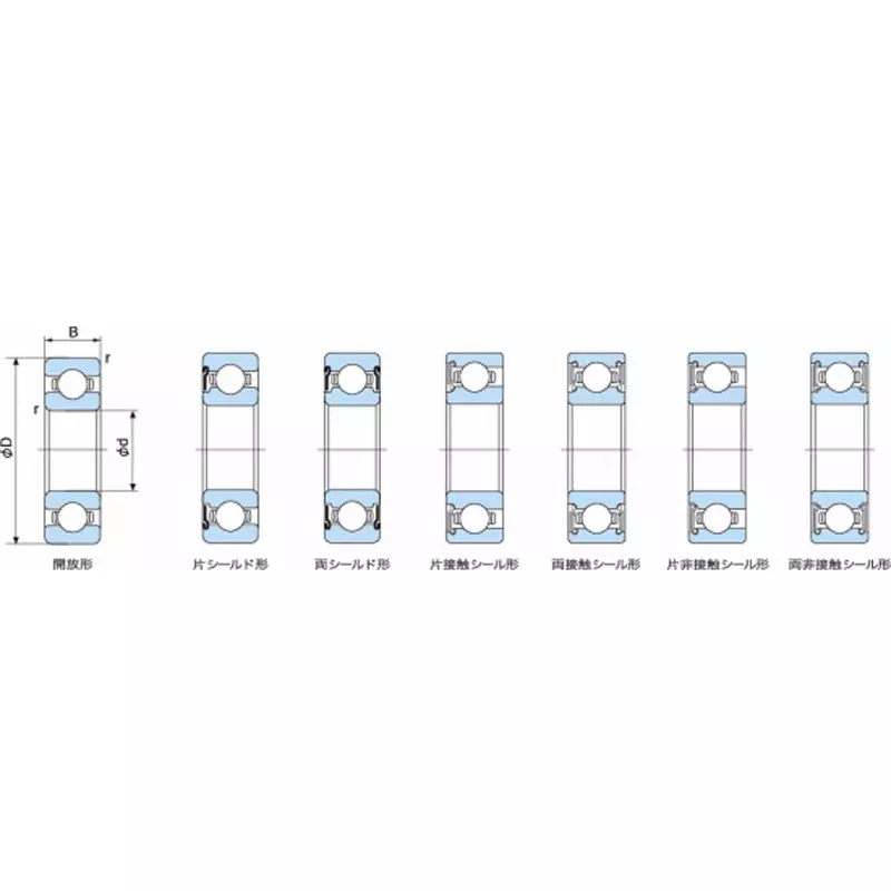 nachi-single-row-deep-groove-ball-bearing-open-type-jis5-grade-40-mm-inner-diameter-and-15-mm-width-6008-p5
