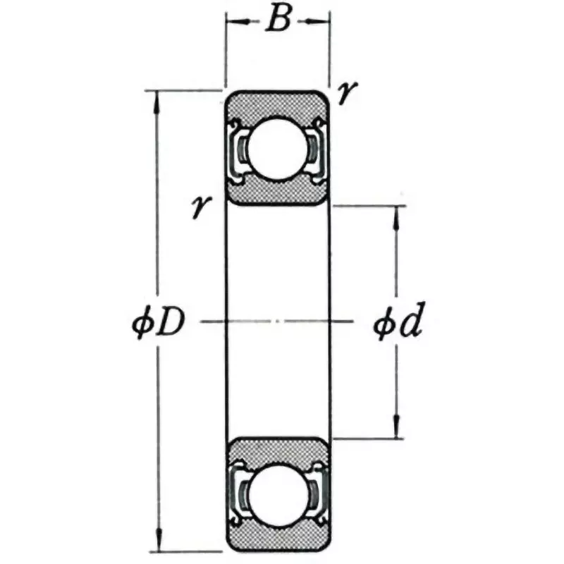 NSK Deep Groove Ball Bearings 6000 Series ZZ C3 Clearance 80x125 mm Diameter and 22 mm Width B, 6016ZZC3