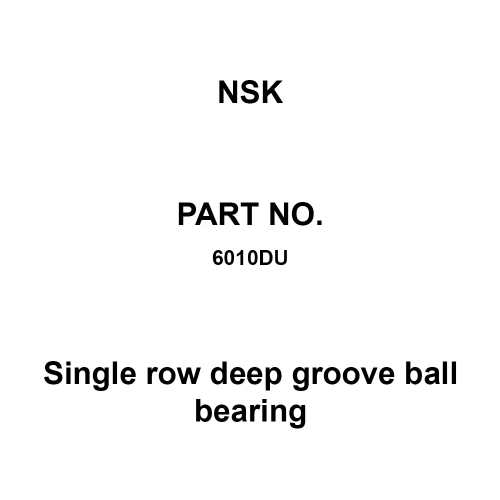 NSK Single Row Deep Groove Ball Bearing High Carbon Chromium Steel 50x80 Diameter 16 mm Width 8413615