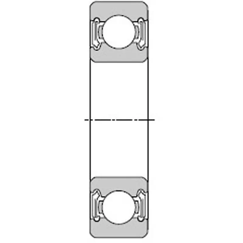 NTN Deep Groove Ball Bearing 6000 Type 110x170 mm Diameter and 28 mm Width B, 6022LLBCM/5K