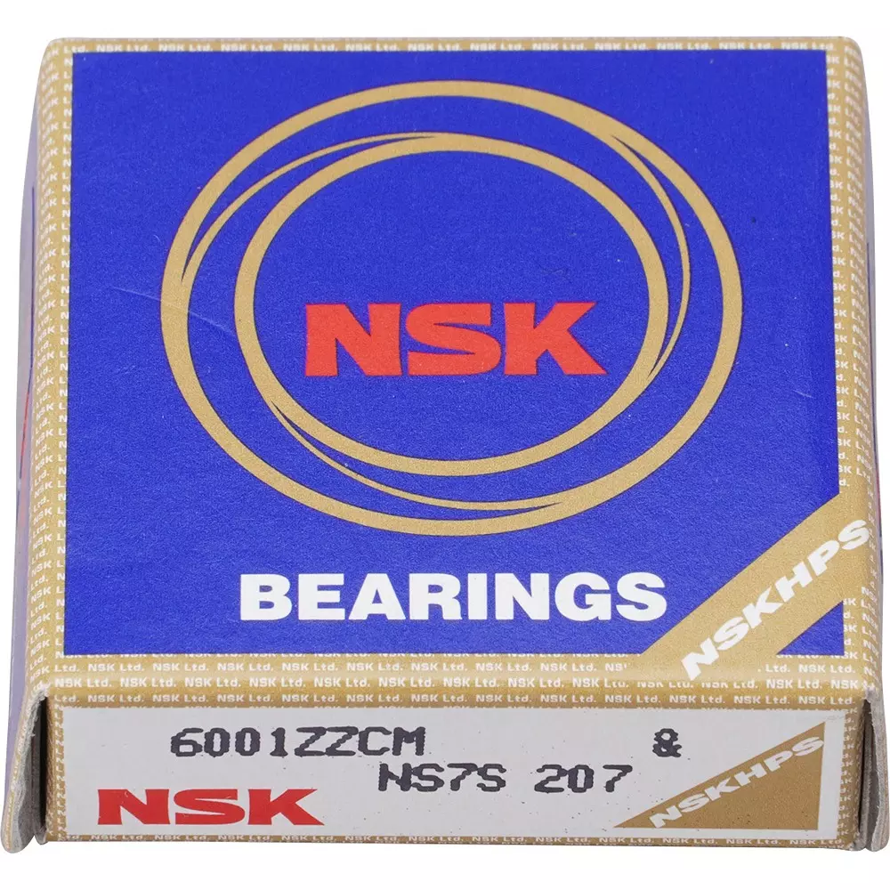 NSK Deep Groove Ball Bearings 6000 Series ZZ CM / NS7 12x28 mm Diameter and 8 mm Width B, 6001ZZCM/NS7