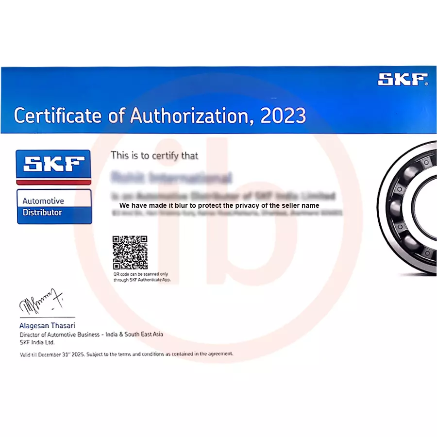 SKF Deep Groove Ball Bearing, Inner Dia 20 mm, Outer Dia 47 mm, Width 14 mm, 6204-Z/HN3