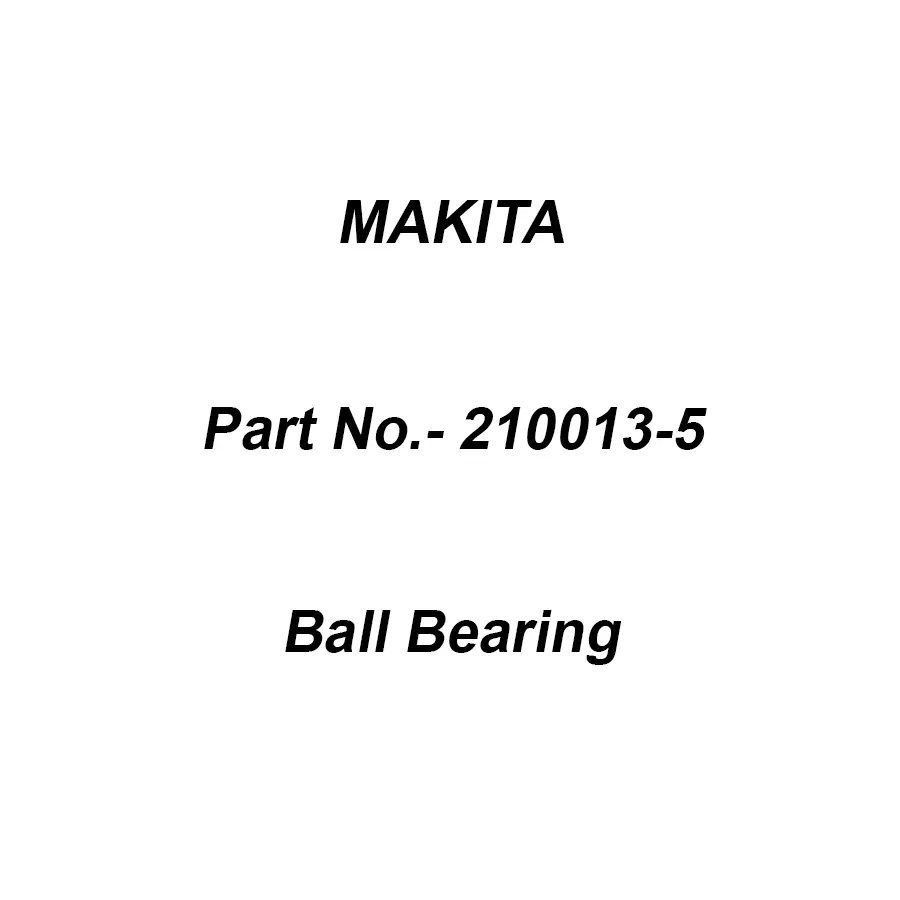 Makita Ball Bearing 698VV For TD0101, Part No 210013-5