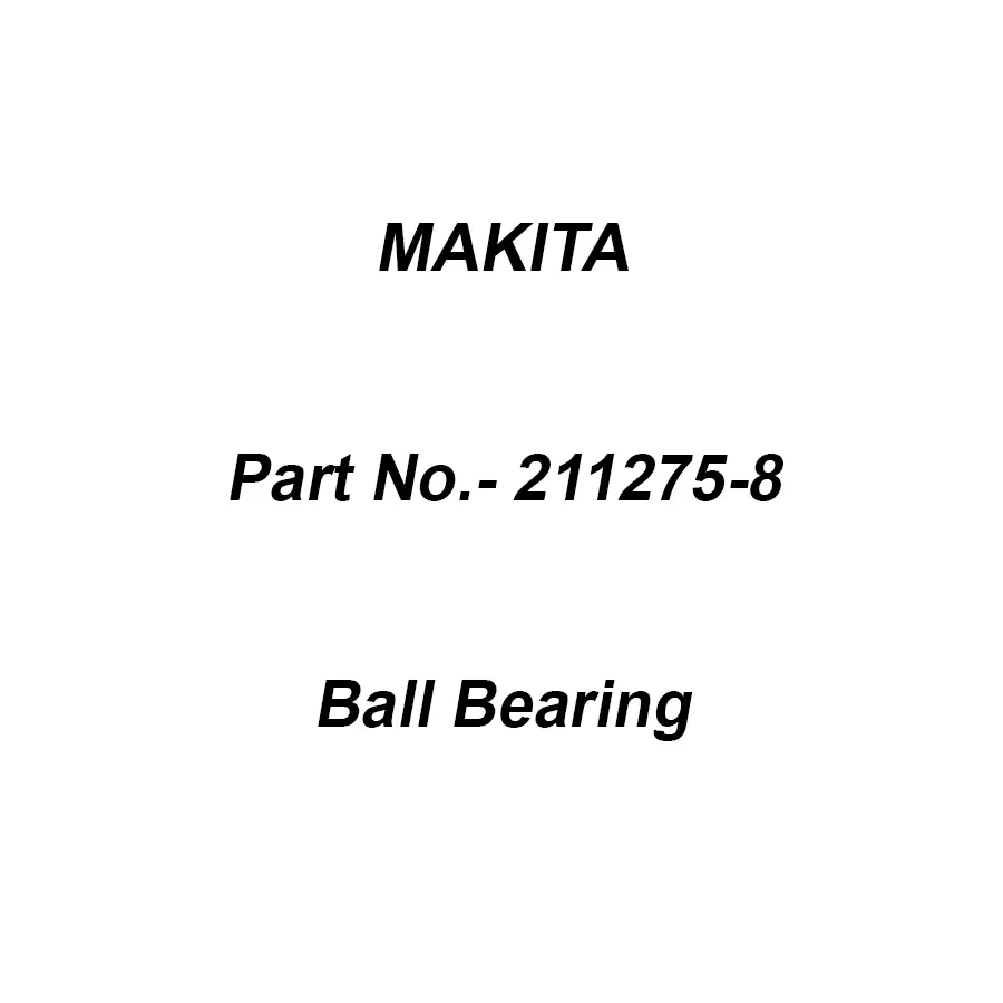 Makita Ball Bearing 6003DDW For LS1013, Part No 211275-8