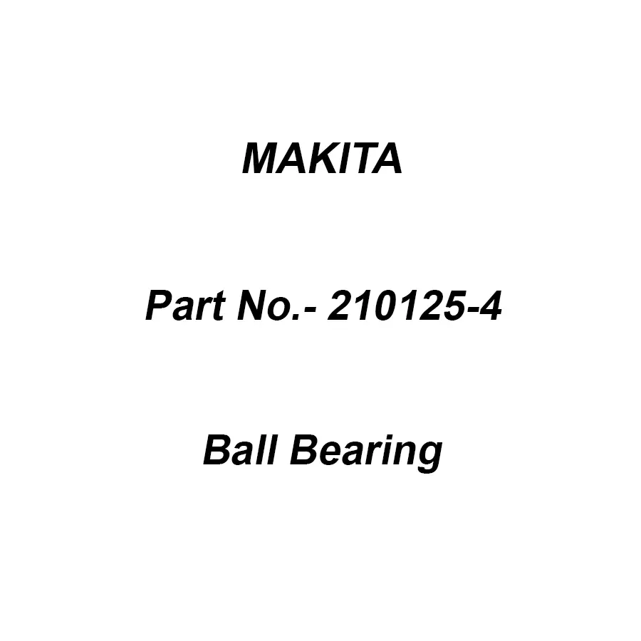Makita Ball Bearing 629DDW For MT412, Part No 210125-4