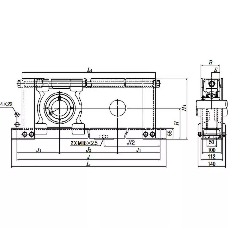 ntn-stretcher-unit-steel-frame-steel-stretcher-65-mm-shank-diameter-ucm313-70