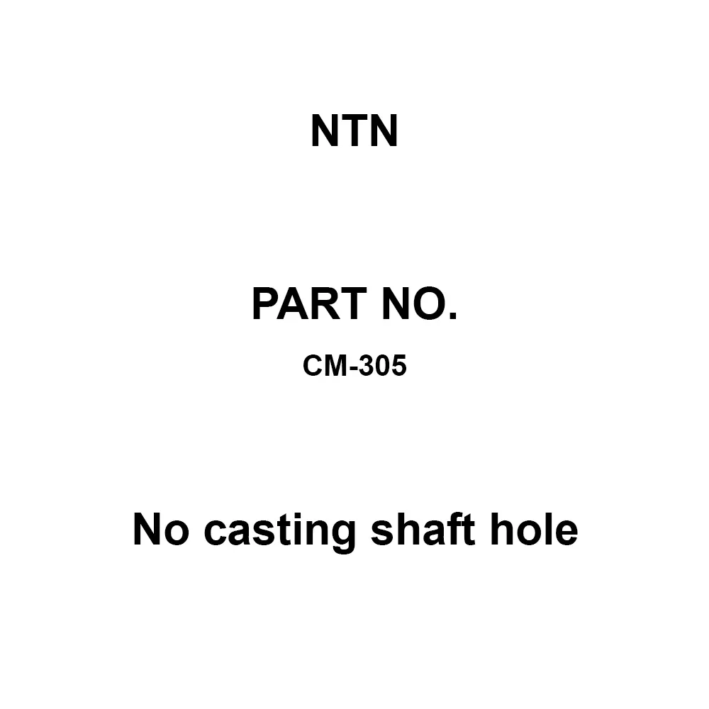 NTN No Casting Shaft Hole M6x15 mm Mounting Bolt, CM-305