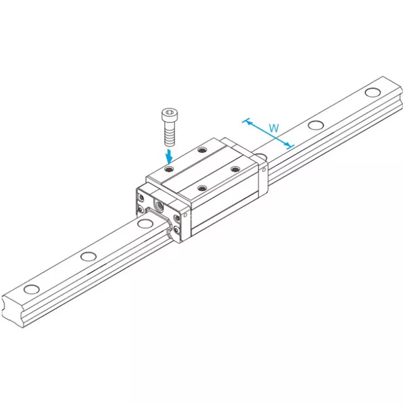 thk-shs-r-type-lm-guide-280-mm-rail-length-shs25r2ss280l