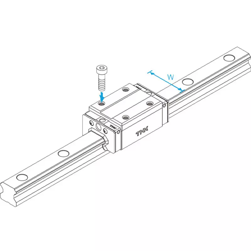 thk-hsr-r-type-lm-guide-1305-mm-rail-length-hsr45r2ss1305l