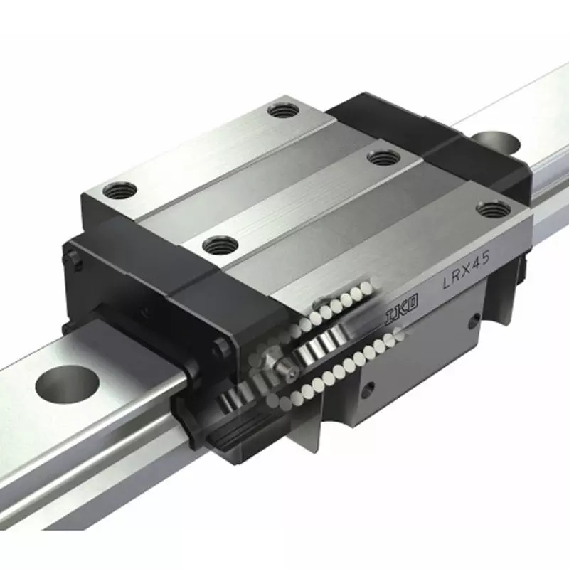 IKO Linear Roller Way Super X/LRX (Flange Type/Non-Interchangeable) 30 Size Carbon Steel 800 mm Length, LRX30C1R800H