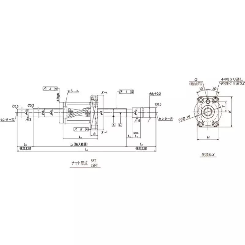nsk-standard-ball-screw-unfinished-shaft-end-for-small-equipment-fs-5-mm-lead-w1202fs-1-c3t5