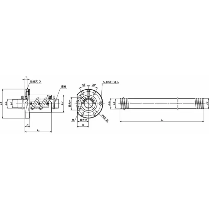 nsk-standard-ball-screw-conveyor-r-series-end-cap-type-single-flange-nut-rnfcl-mm-lead-rnfcl3264a3s