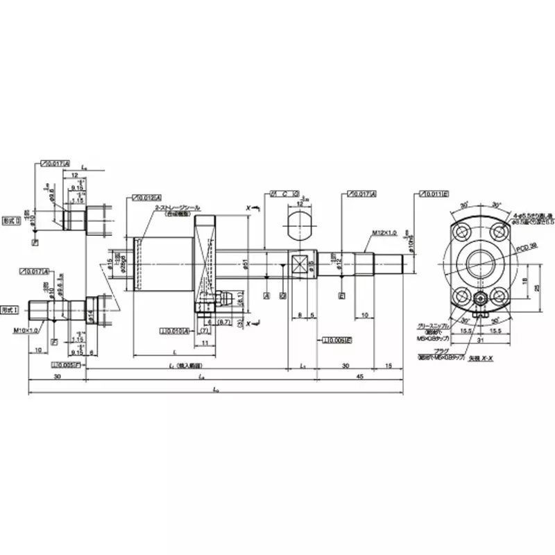 nsk-standard-ball-screw-shaft-end-finished-compact-fa-series-general-use-pss-mm-lead-pss2520n1d1263