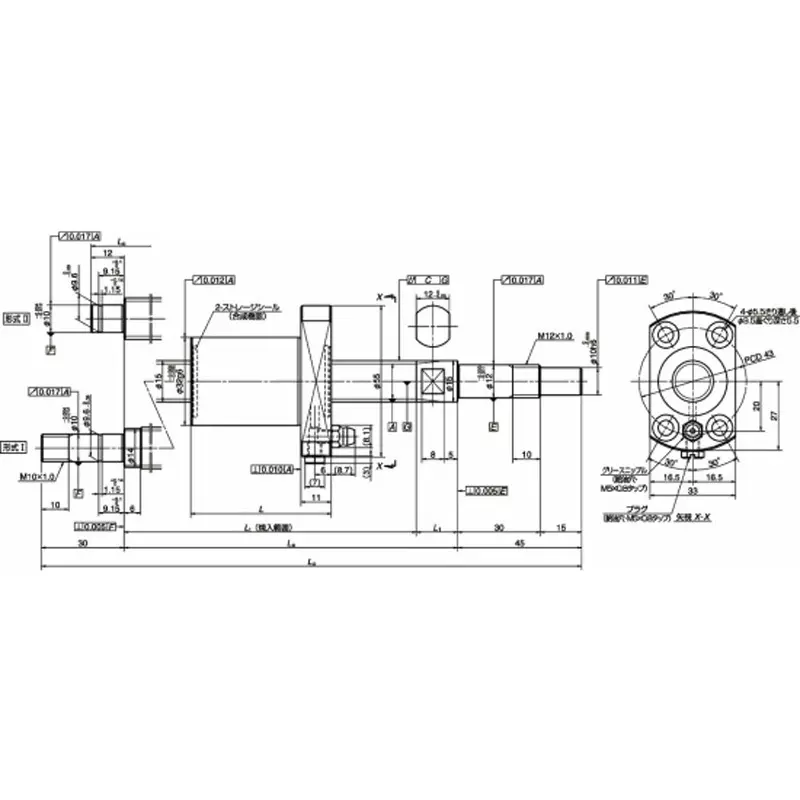nsk-standard-ball-screw-shaft-end-finished-compact-fa-series-general-use-pss-mm-lead-pss2520n1d1263