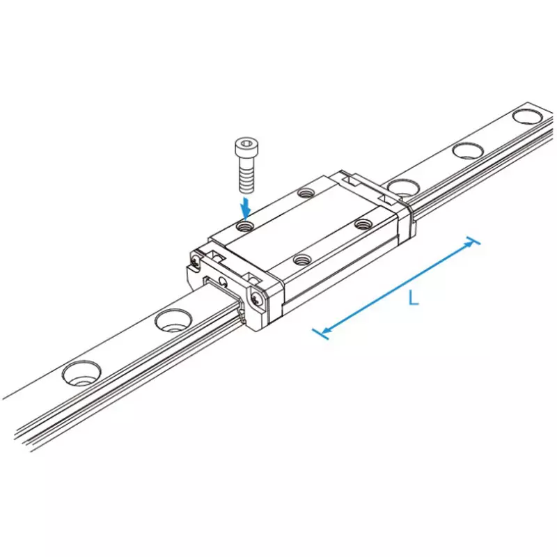 thk-srs-n-type-linear-motion-guide-310-mm-length-2srs15nuu310lm