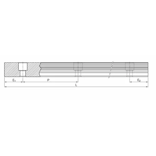 HIWIN Profile Rail 44 mm 15.08 Kg, HGR 55