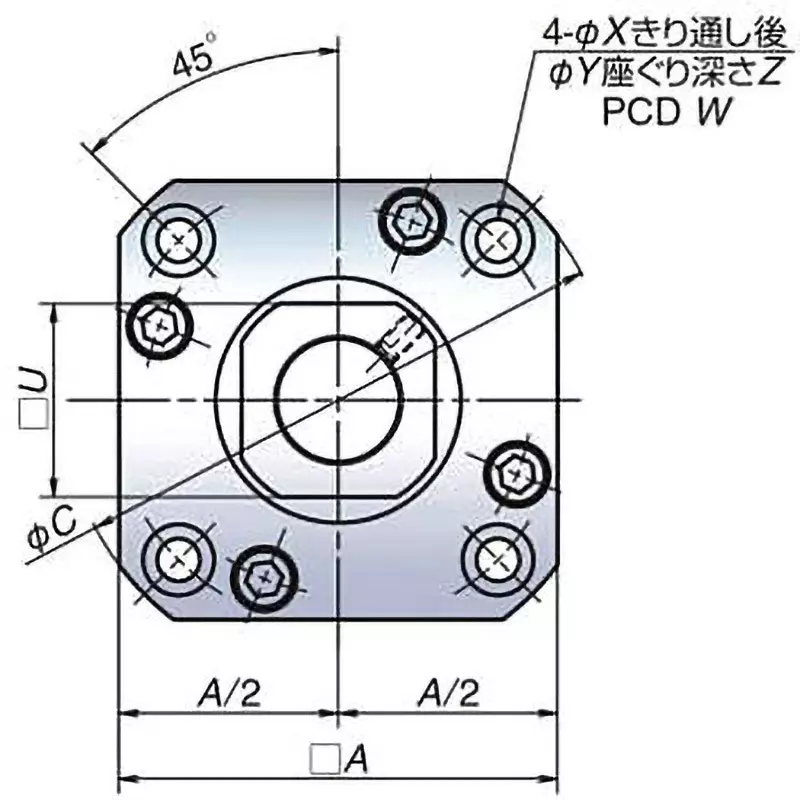nsk-support-unit-fixed-side-round-6-mm-dimensionk-k-wbk15-11