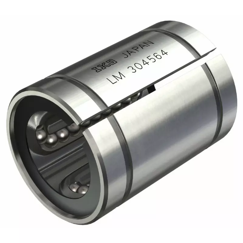 IKO Linear Bushing LMB-AJ (inch System, Clearance Adjustment Type) Without Seal 15 μm Maximum Eccentricity, LMB162536NAJ